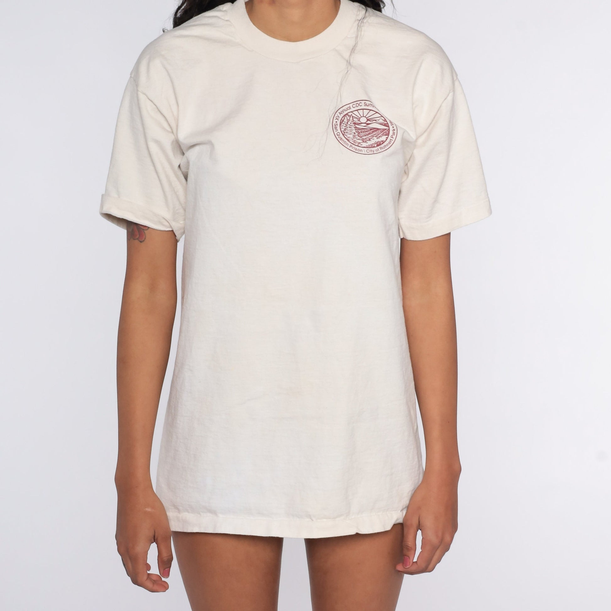 1998 CDC Summer Games San Quentin Prison Graphic Tee Cotton Medium