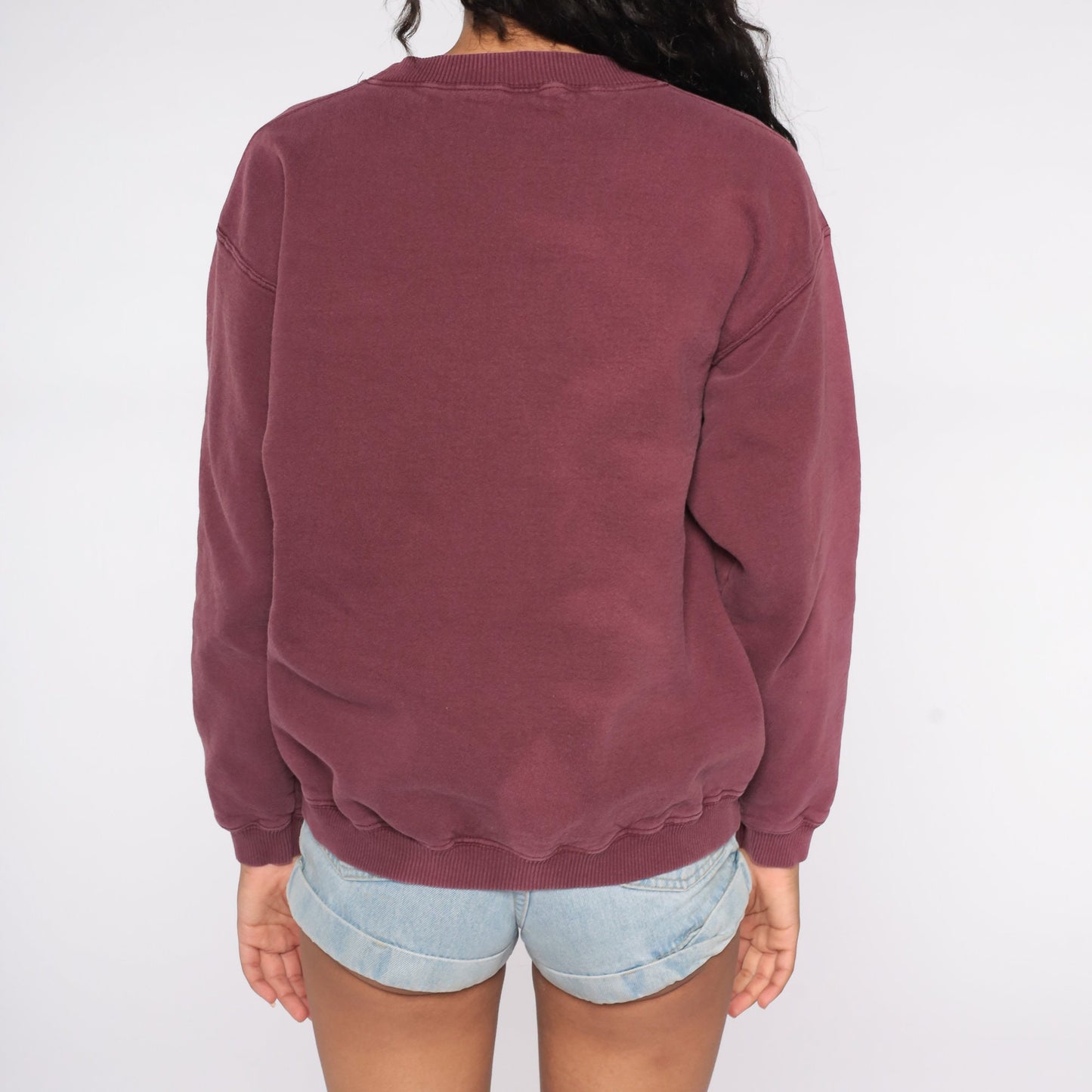 90s Mickey Mouse Disney Sweatshirt Burgundy Crewneck Medium