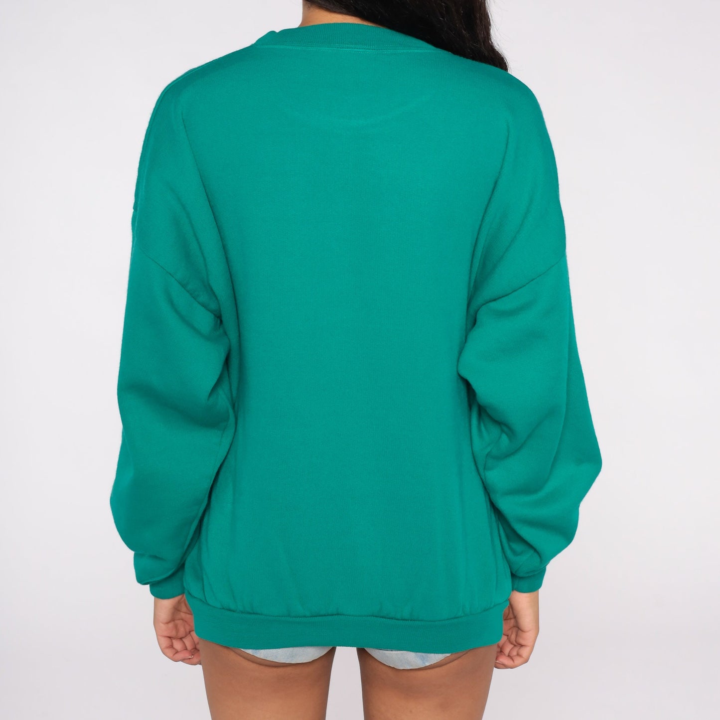 90s City of London Crest Sweatshirt Green Graphic Pullover Extra Large XL
