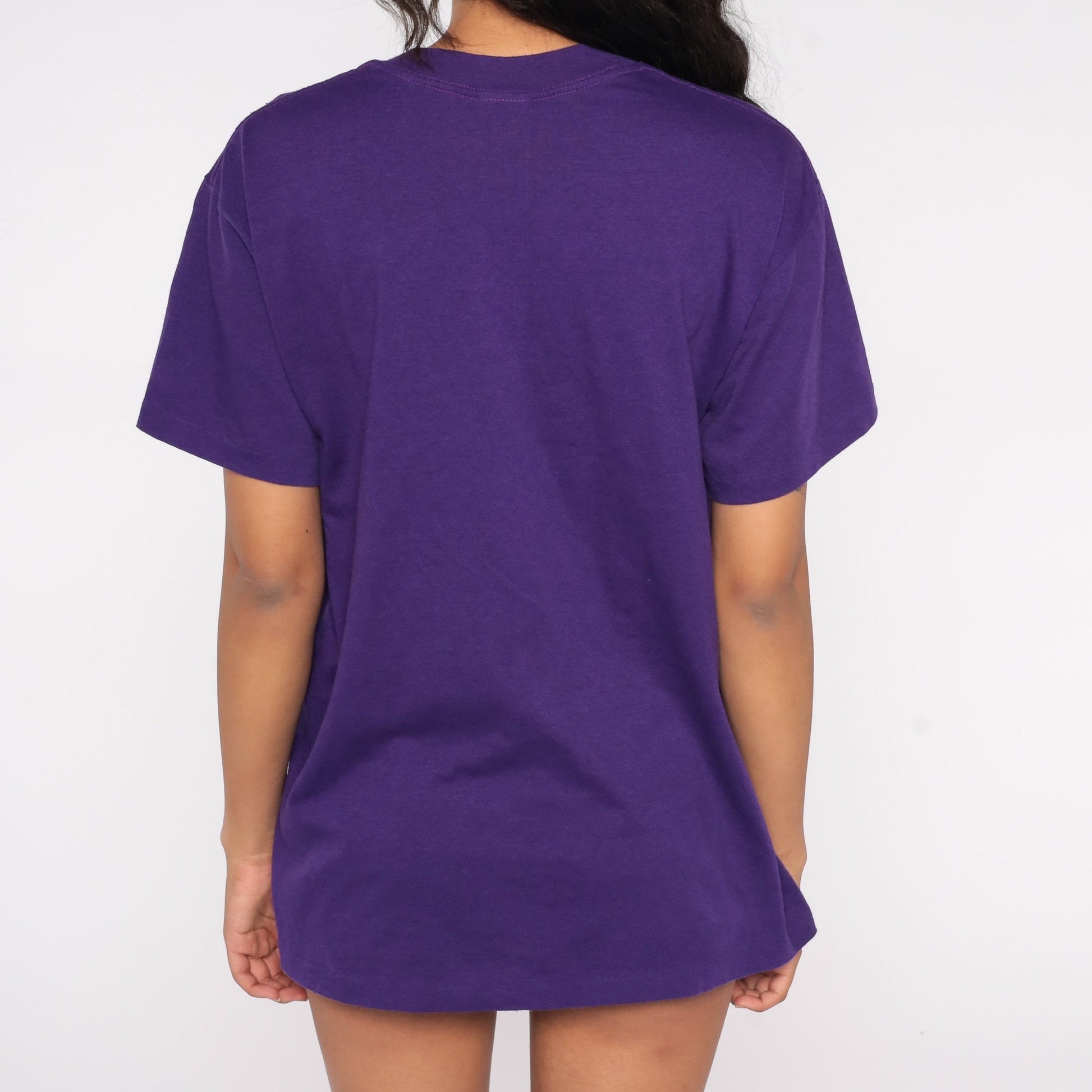 90s Aunt Graphic T-Shirt Purple Christian Novelty Tee Large