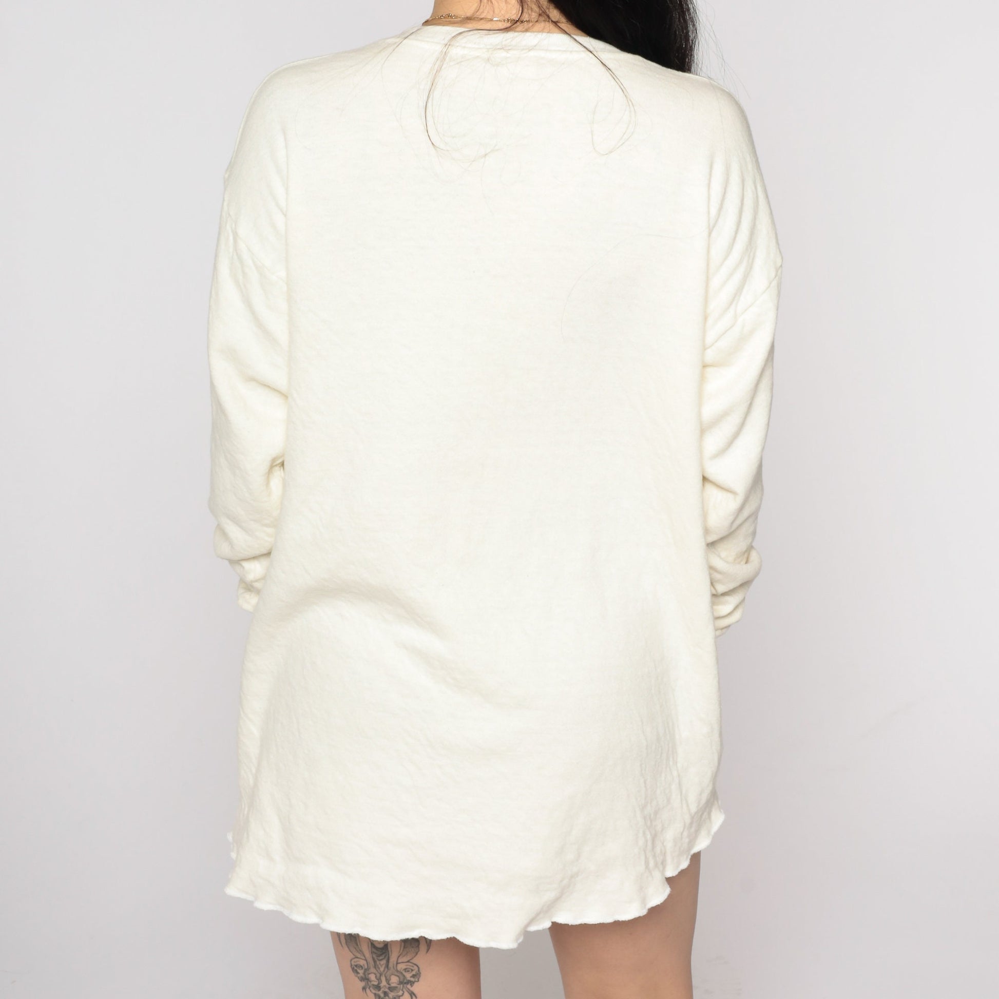 80s Jockey Thermal Undershirt Cream Long Sleeve Extra Large