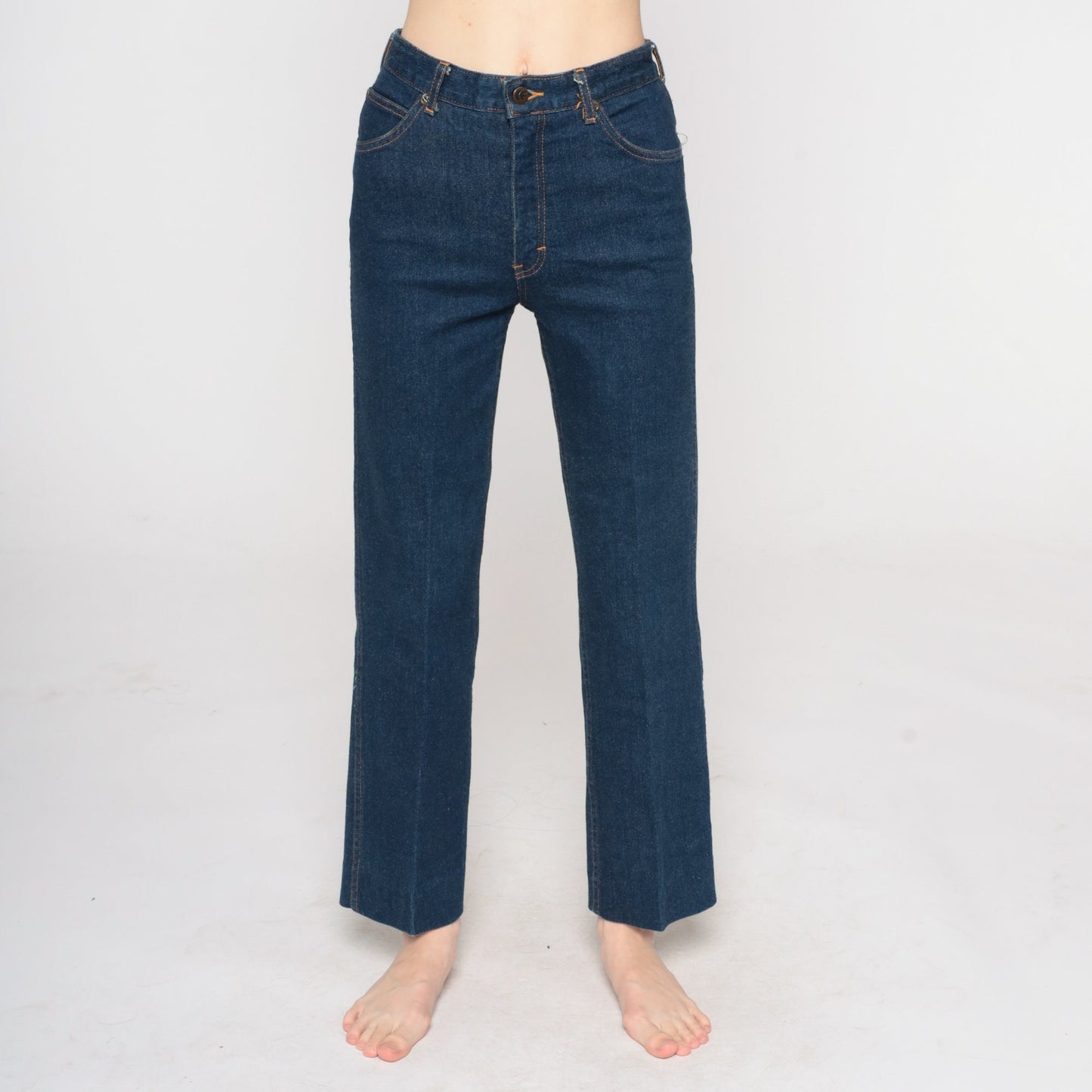 80s Charlotte Ford High Waist Straight Leg Jeans Dark Wash Denim Small 4