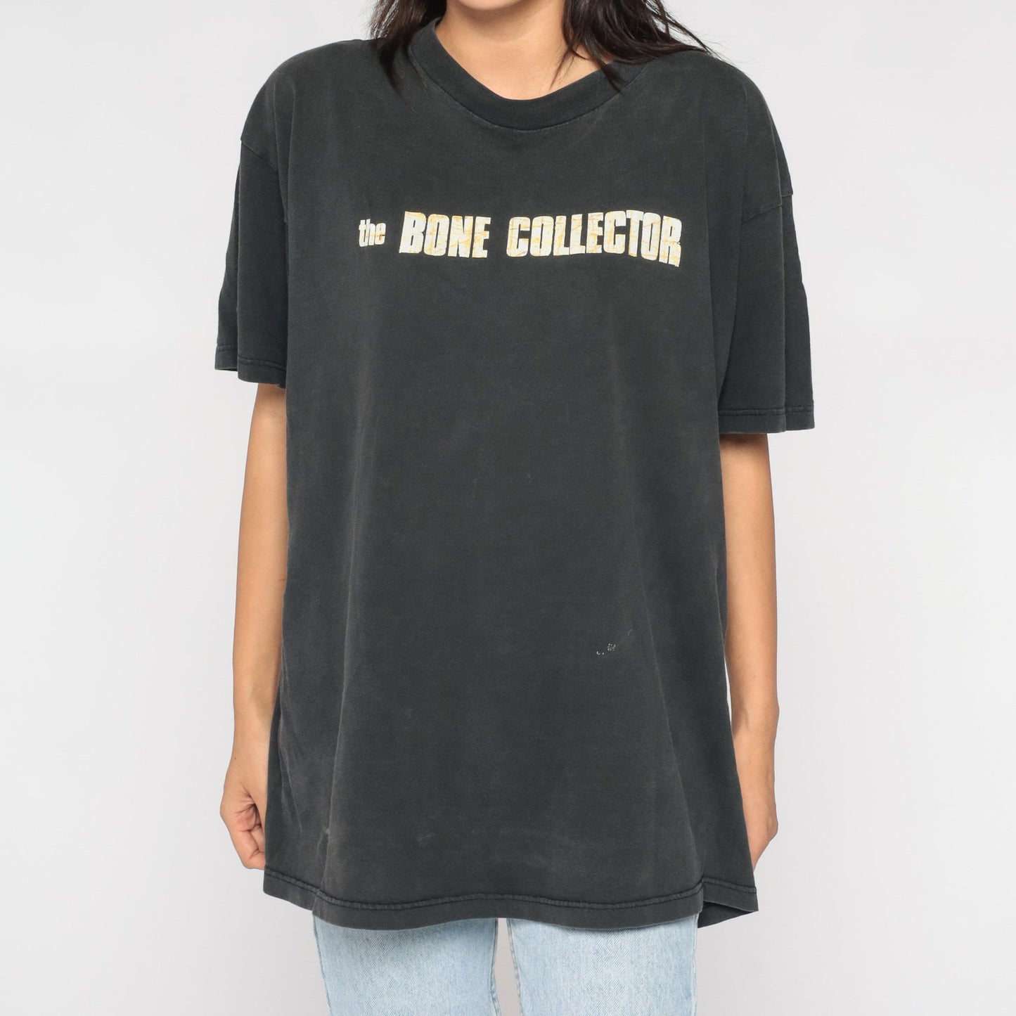 The Bone Collector 00s Movie Graphic Tee Black Cotton Extra Large XXL