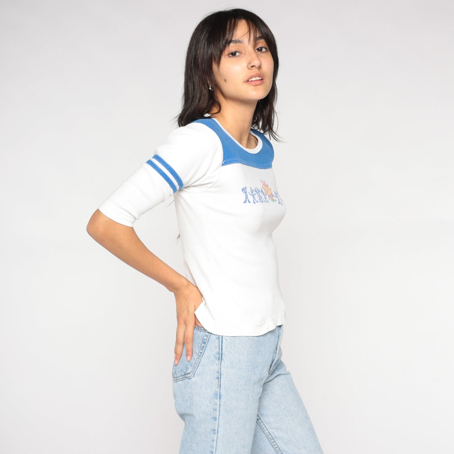 90s Walt Disney World Pop Century Resort Graphic Tee White Small