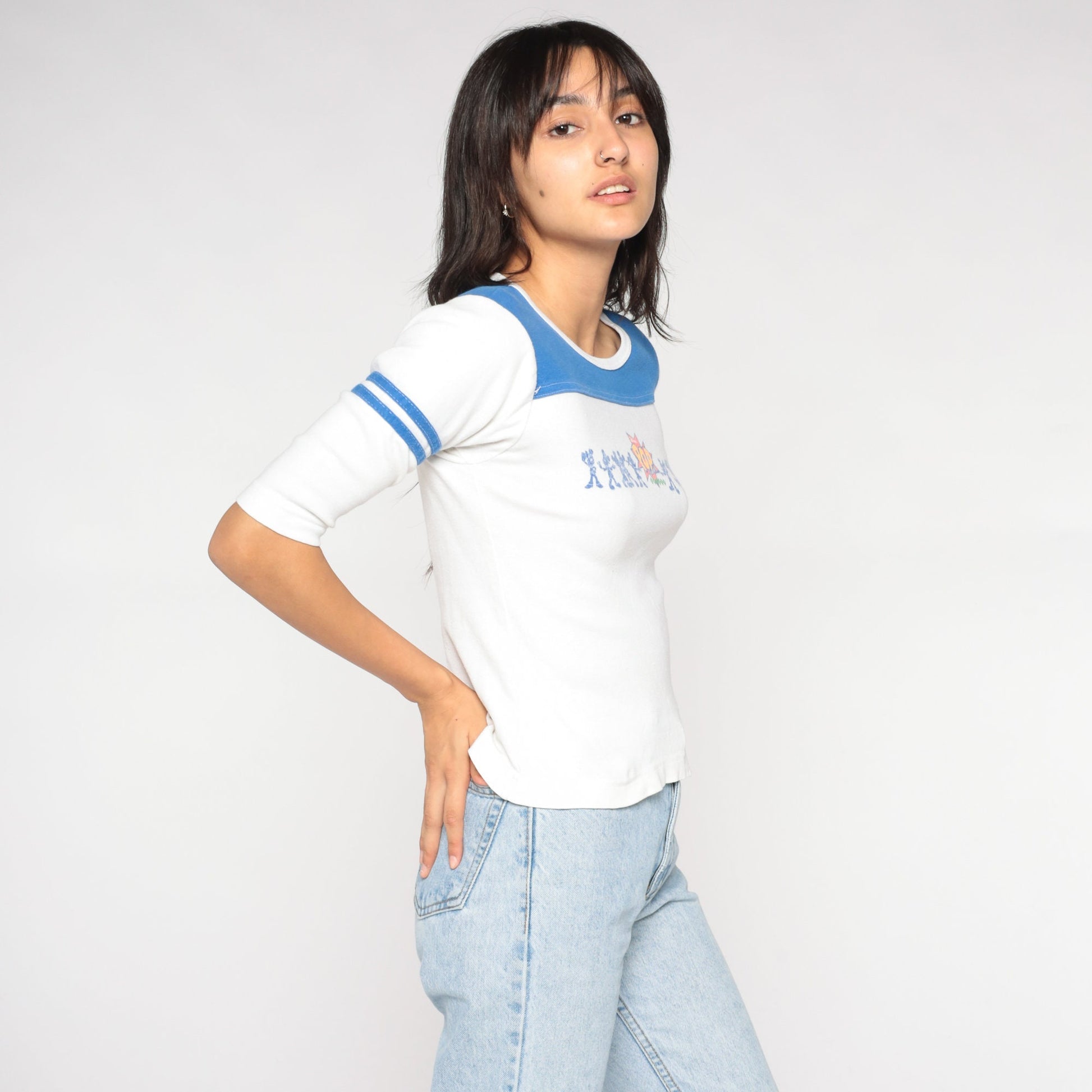 90s Walt Disney World Pop Century Resort Graphic Tee White Small