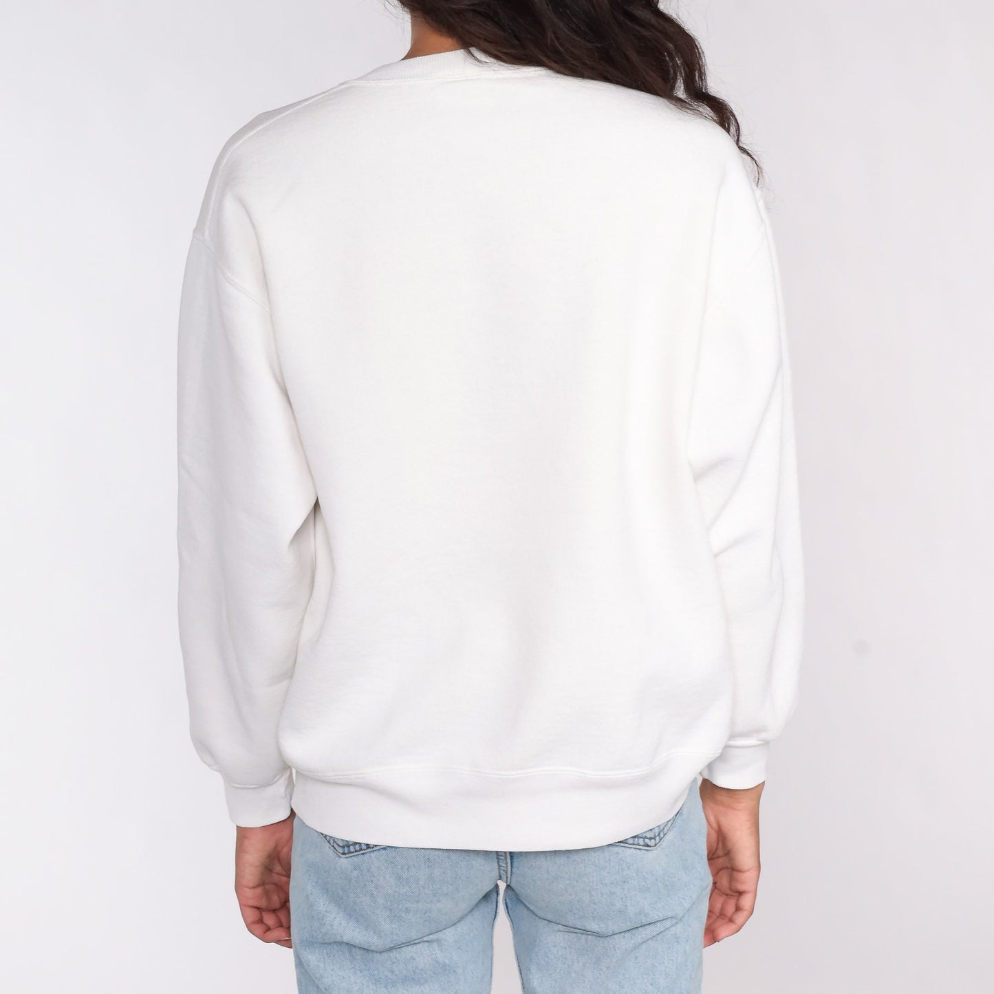 90s San Francisco Sailboat Sweatshirt White Nautical Graphic Crewneck Large L