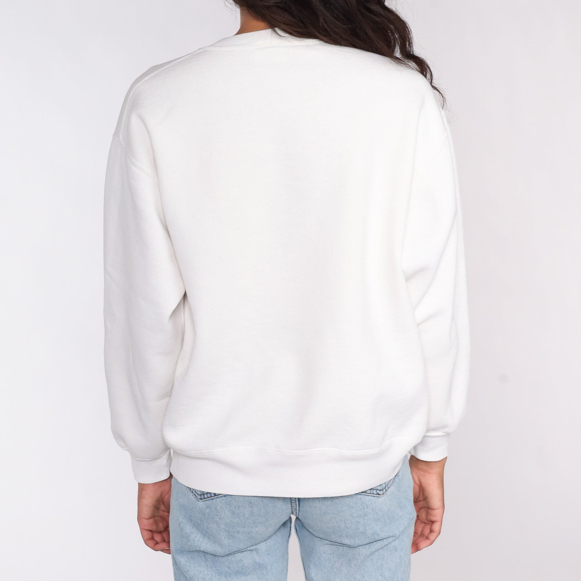 90s San Francisco Sailboat Sweatshirt White Nautical Graphic Crewneck Large L
