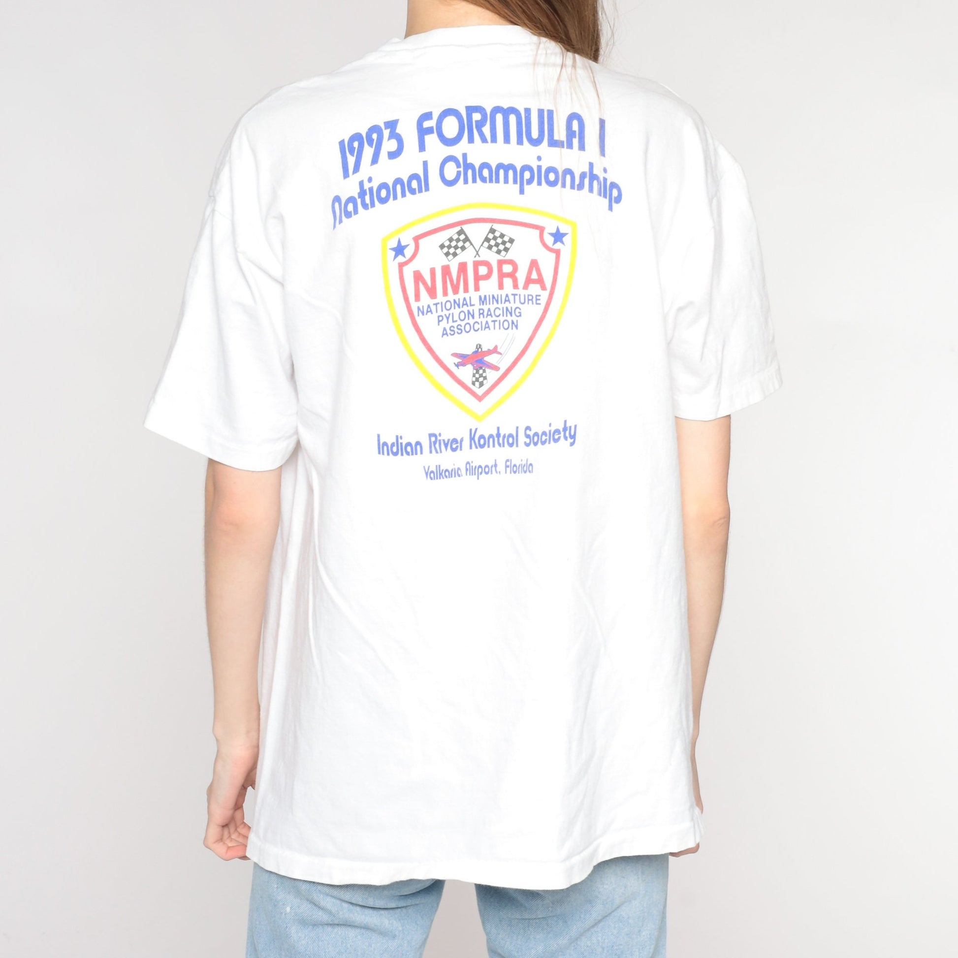 1993 Formula 1 National Championship RC Airplane Graphic T-Shirt Pylon Racing Florida Medium