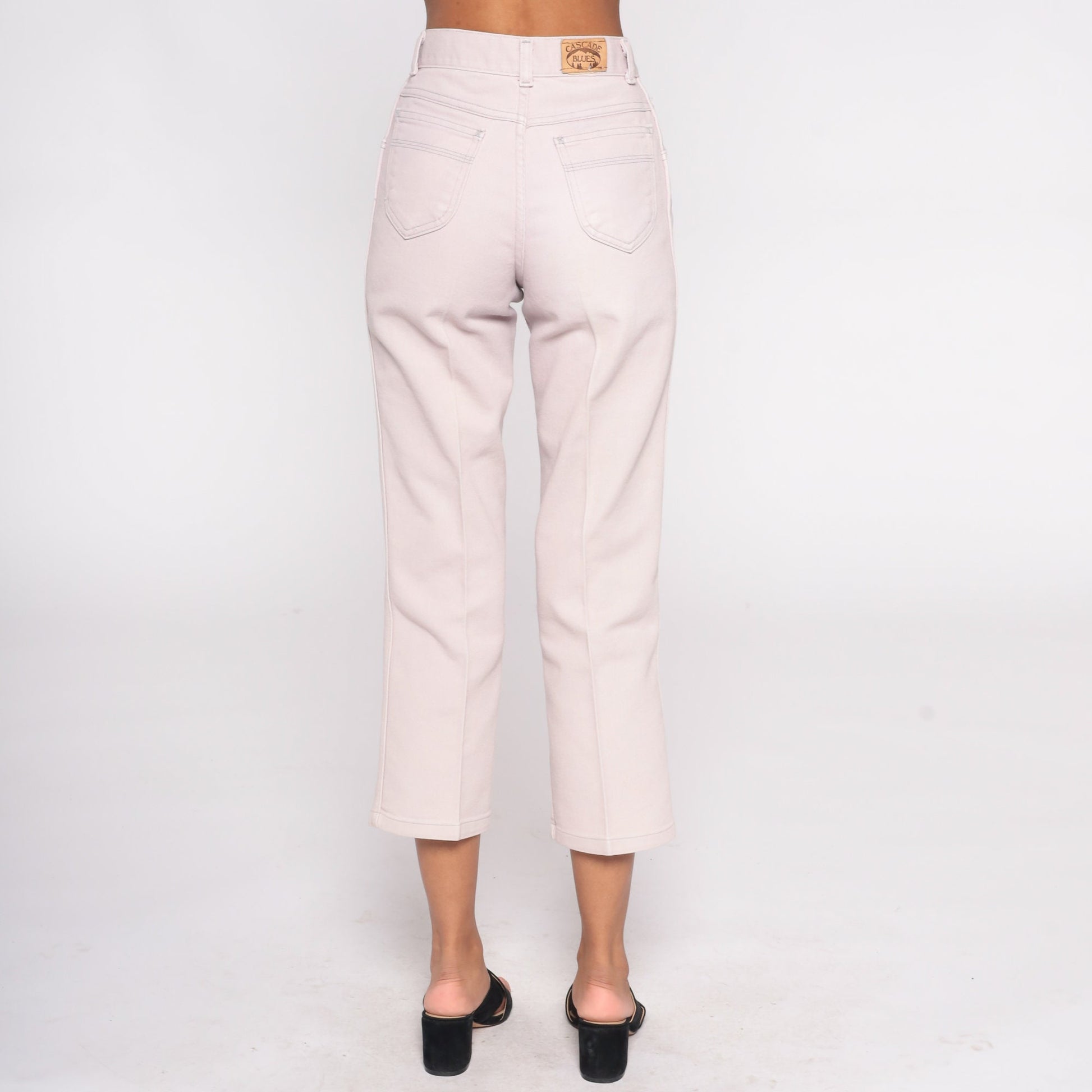 90s Cascade Blues Light Pink High Waist Straight Leg Jeans Small 26
