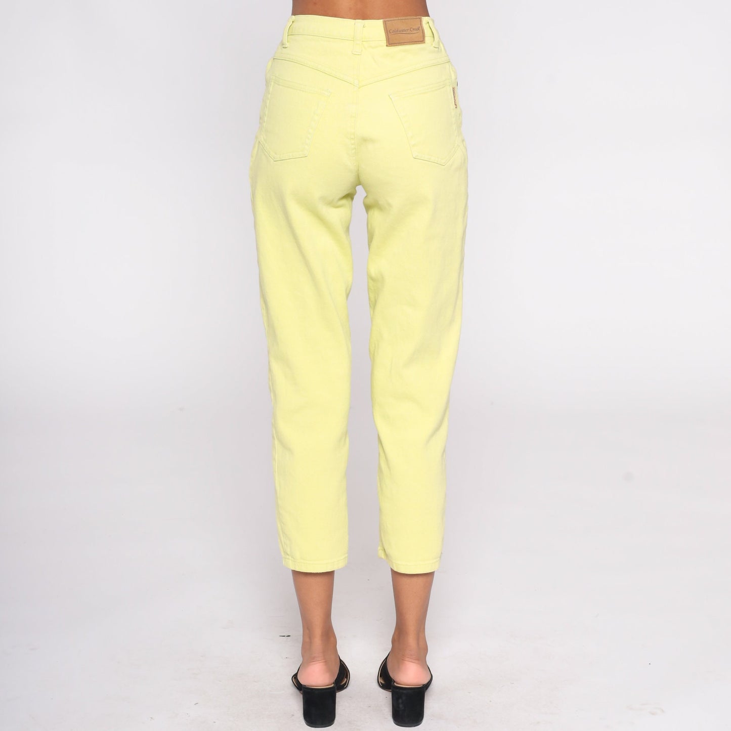 Y2K Coldwater Creek Lime Green High-Rise Skinny Jeans Petite 4