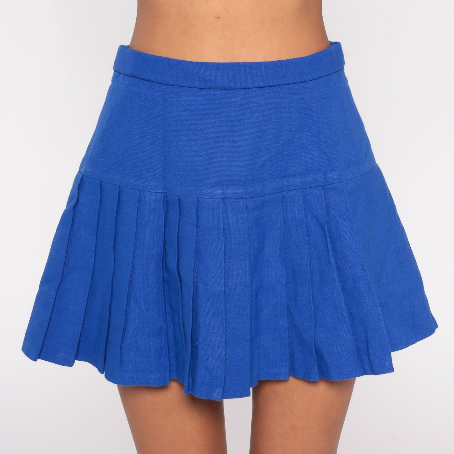70s Albion Tennis Skirt Royal Blue Pleated Mini High Waist Small
