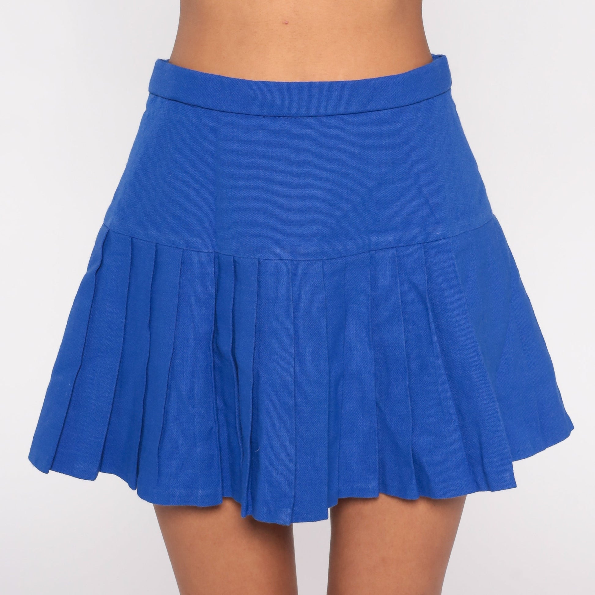 70s Albion Tennis Skirt Royal Blue Pleated Mini High Waist Small
