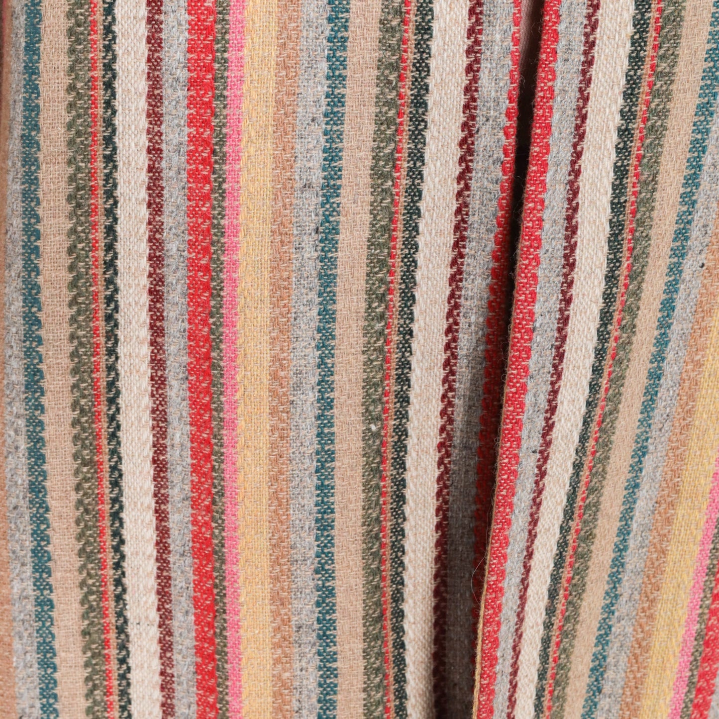 90s Striped Wool Blend Blazer Open Front Jacket Multicolor Large
