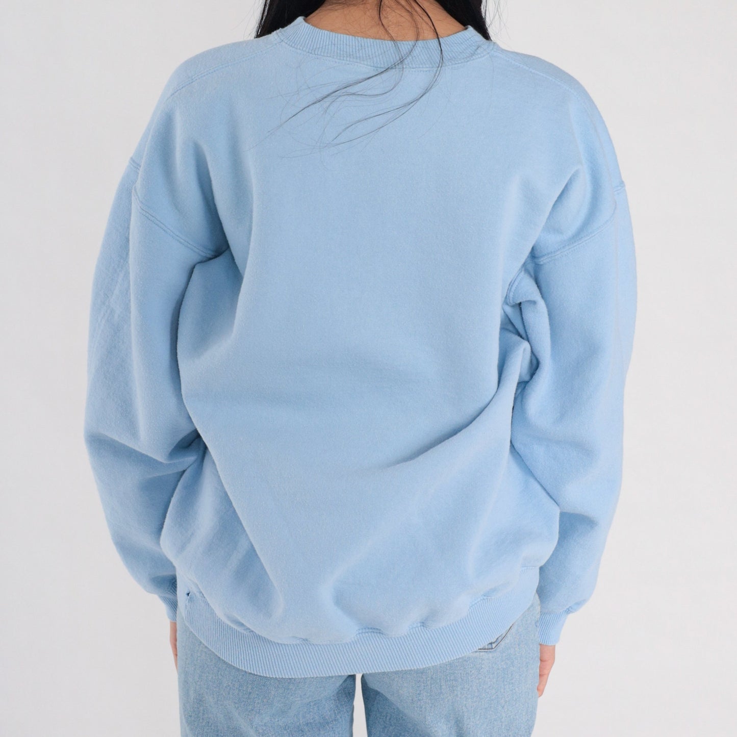 90s Shark's Grin Morro Bay California Sweatshirt Blue Graphic Pullover Large L