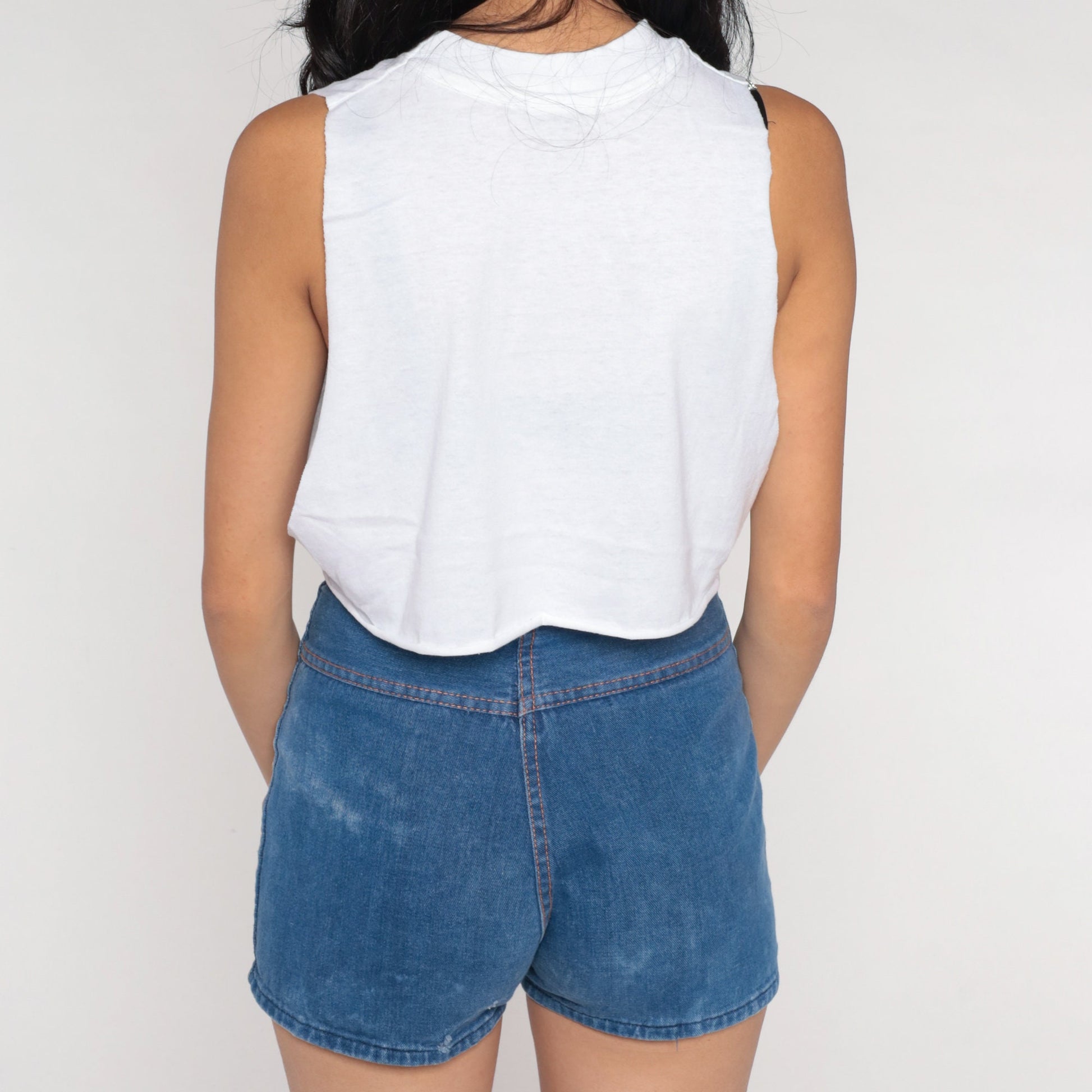 1989 Balloon and Wine Festival Rancho California Tank Top Cropped Graphic White Medium