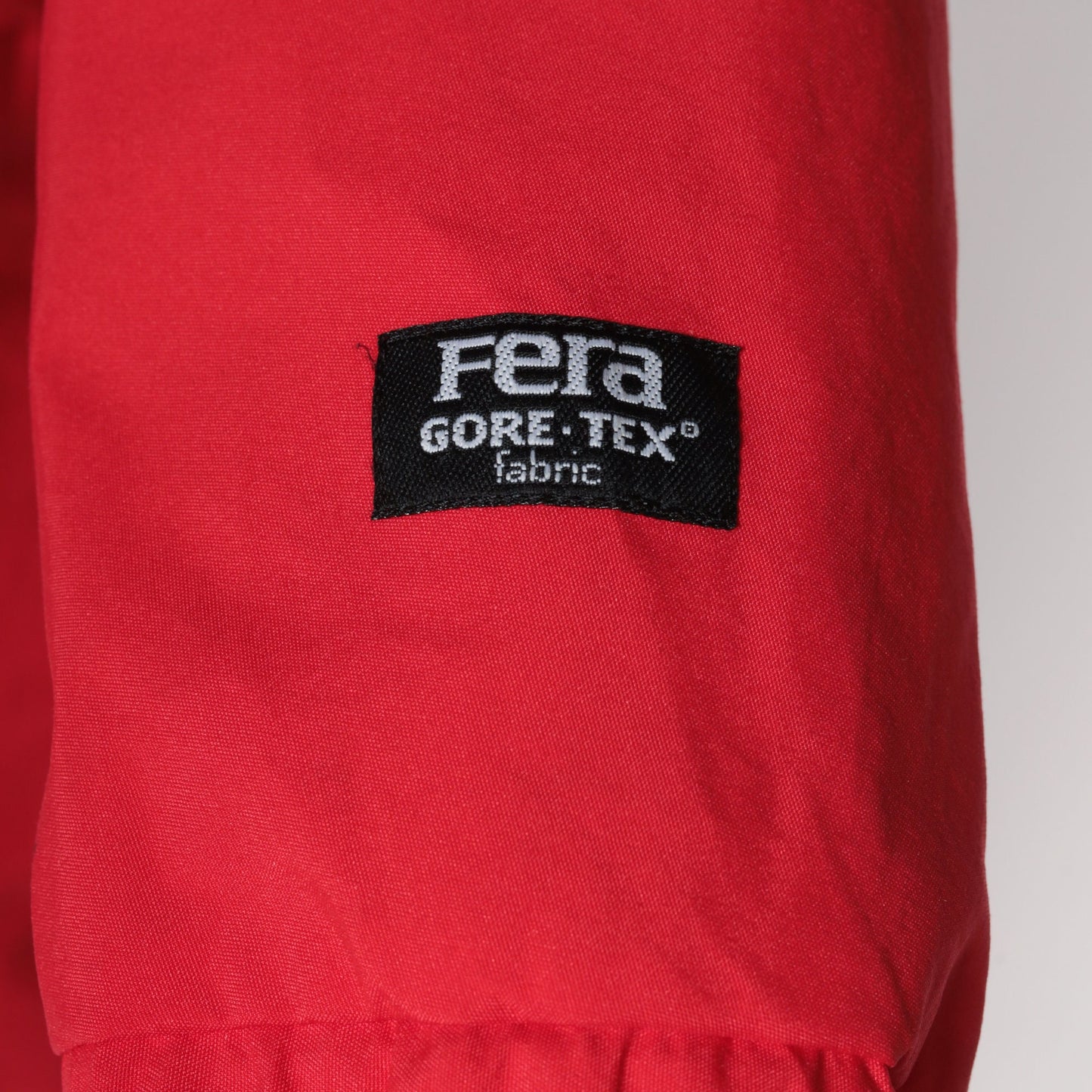 80s Fera Red Gortex Hooded Ski Suit One-Piece Snowsuit Extra Small