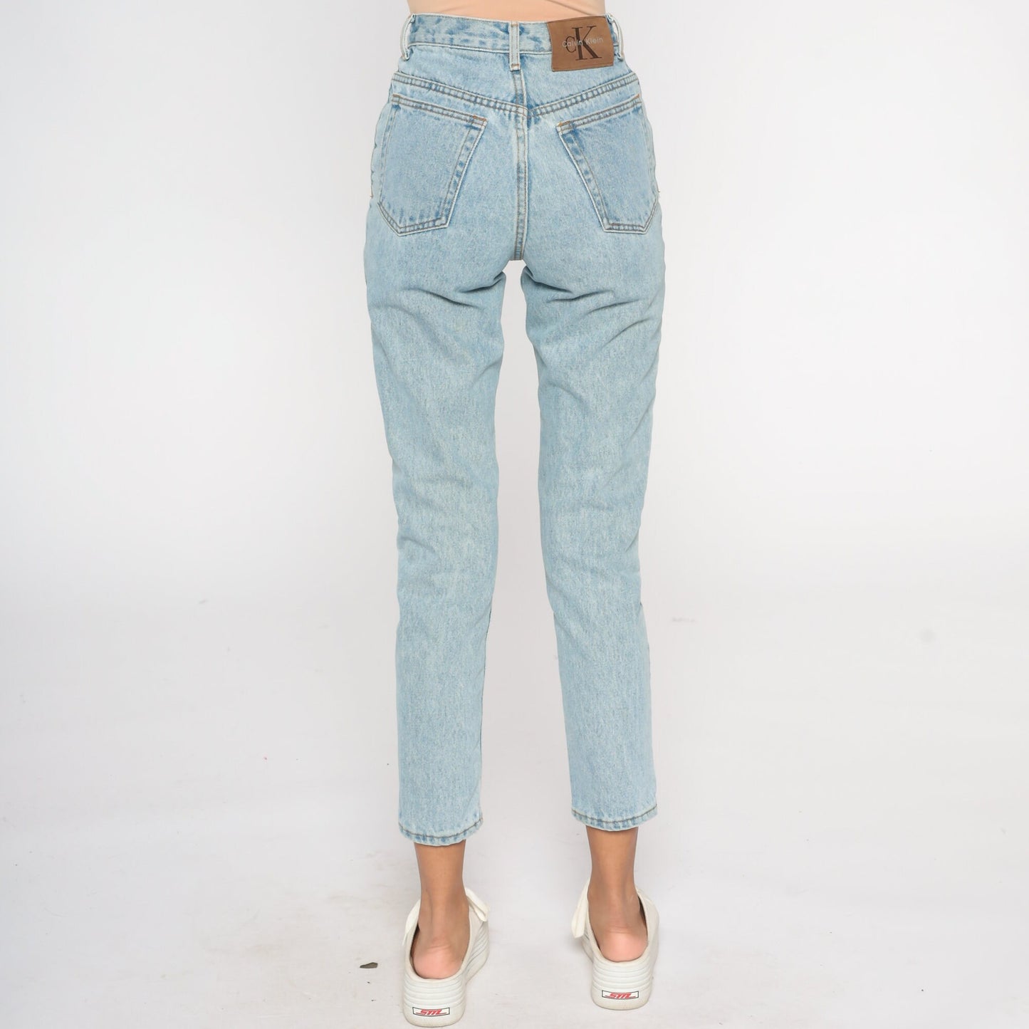90s Calvin Klein High-Waisted Skinny Jeans Blue Denim Size 2