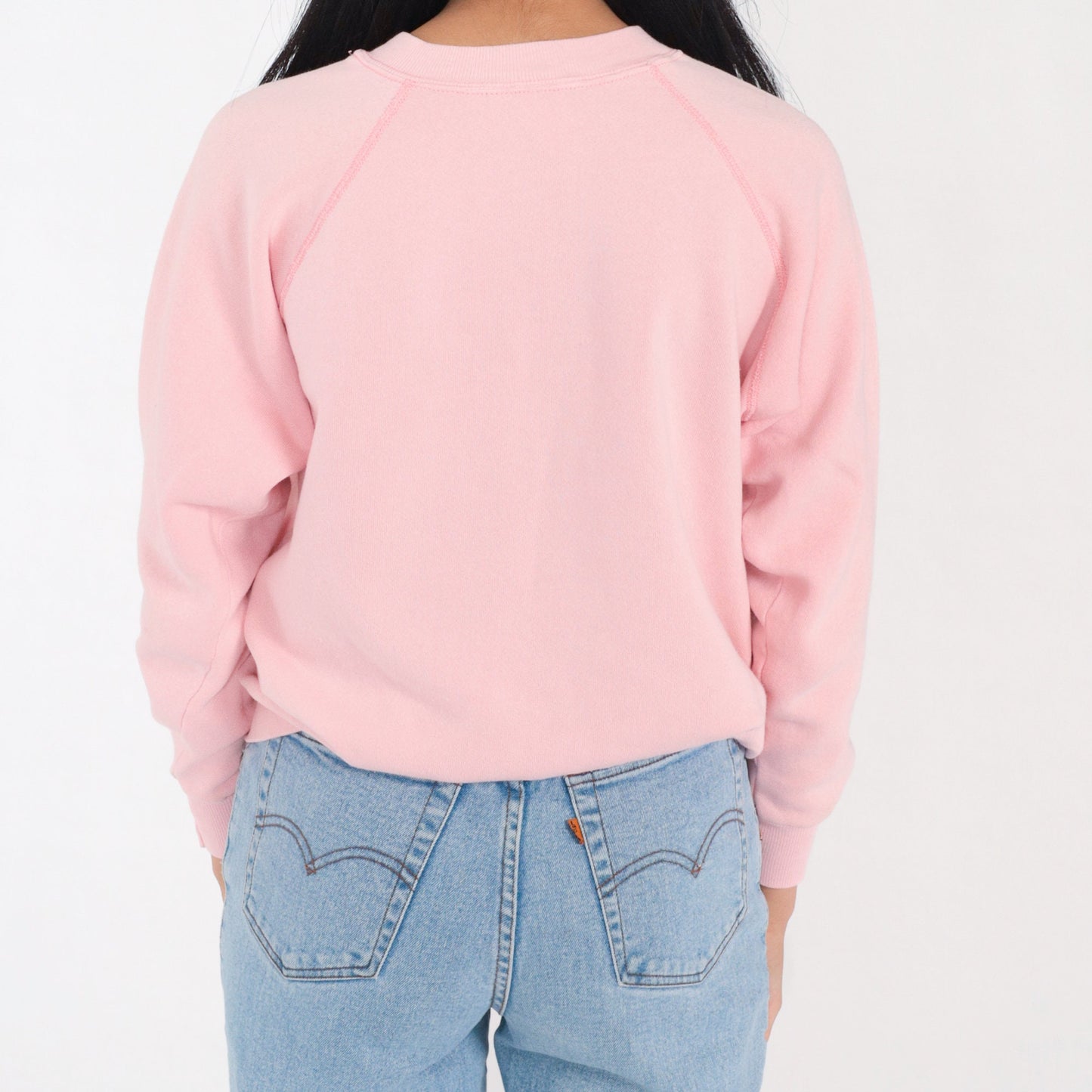 80s Foothill College Baby Pink Raglan Sweatshirt Los Altos Hills Medium