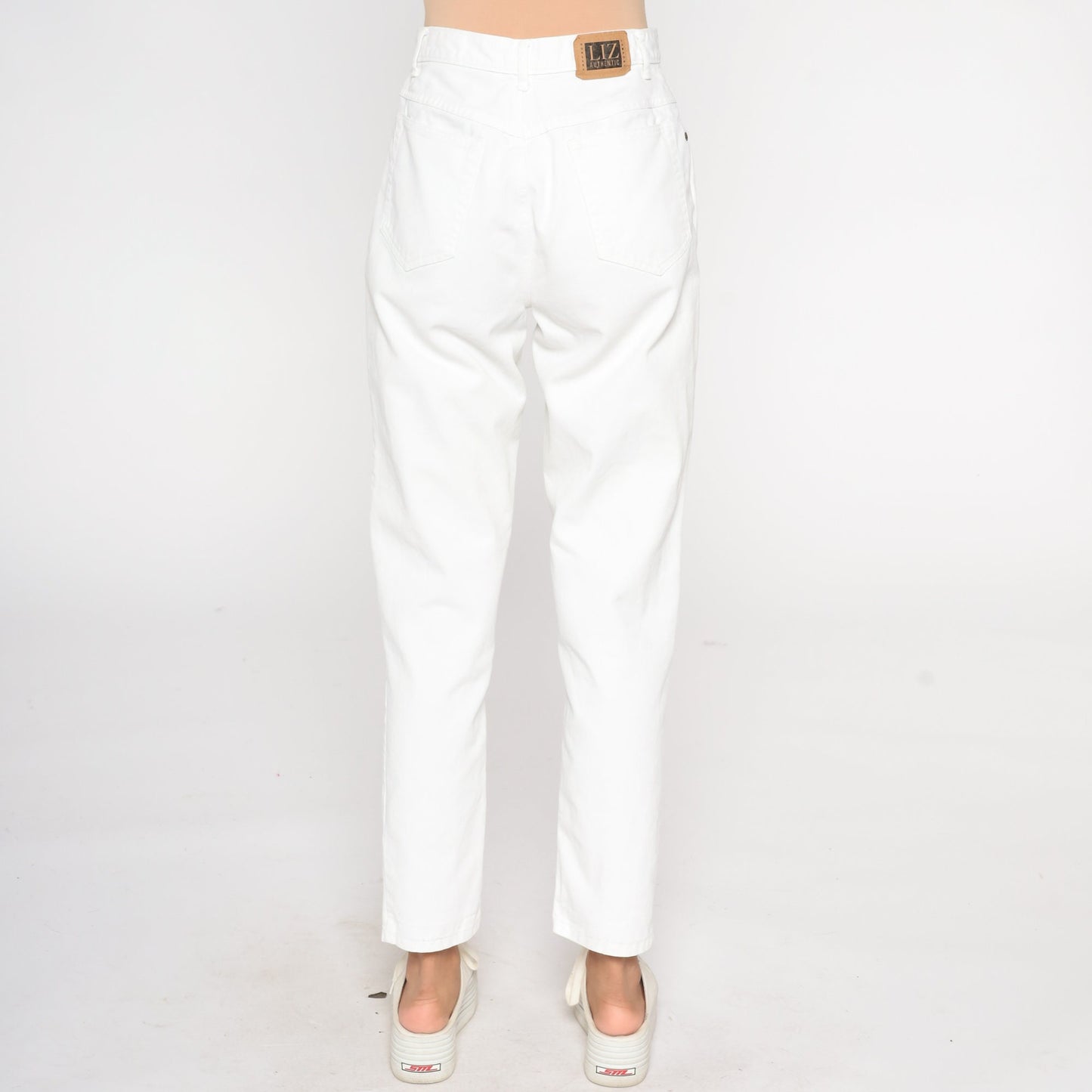 90s Liz Claiborne White Tapered Mom Jeans High Rise Denim Small