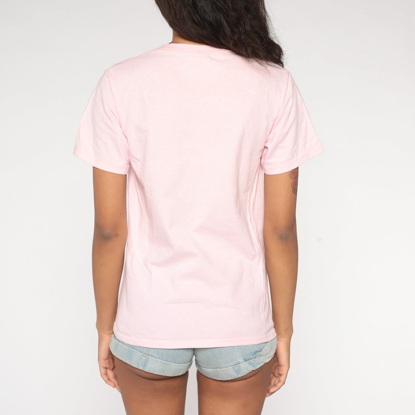 Y2K Arizona Kokopelli Graphic Tee Baby Pink Studded Small S