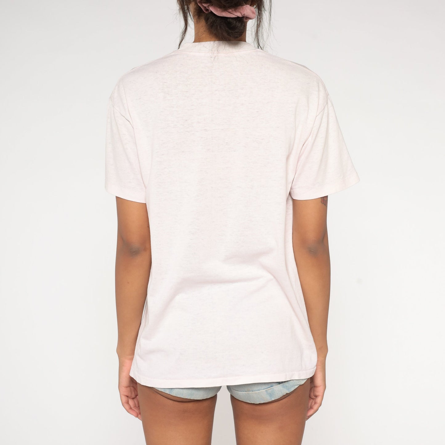90s Grandma Graphic T-Shirt Pink Burnout Tee Medium