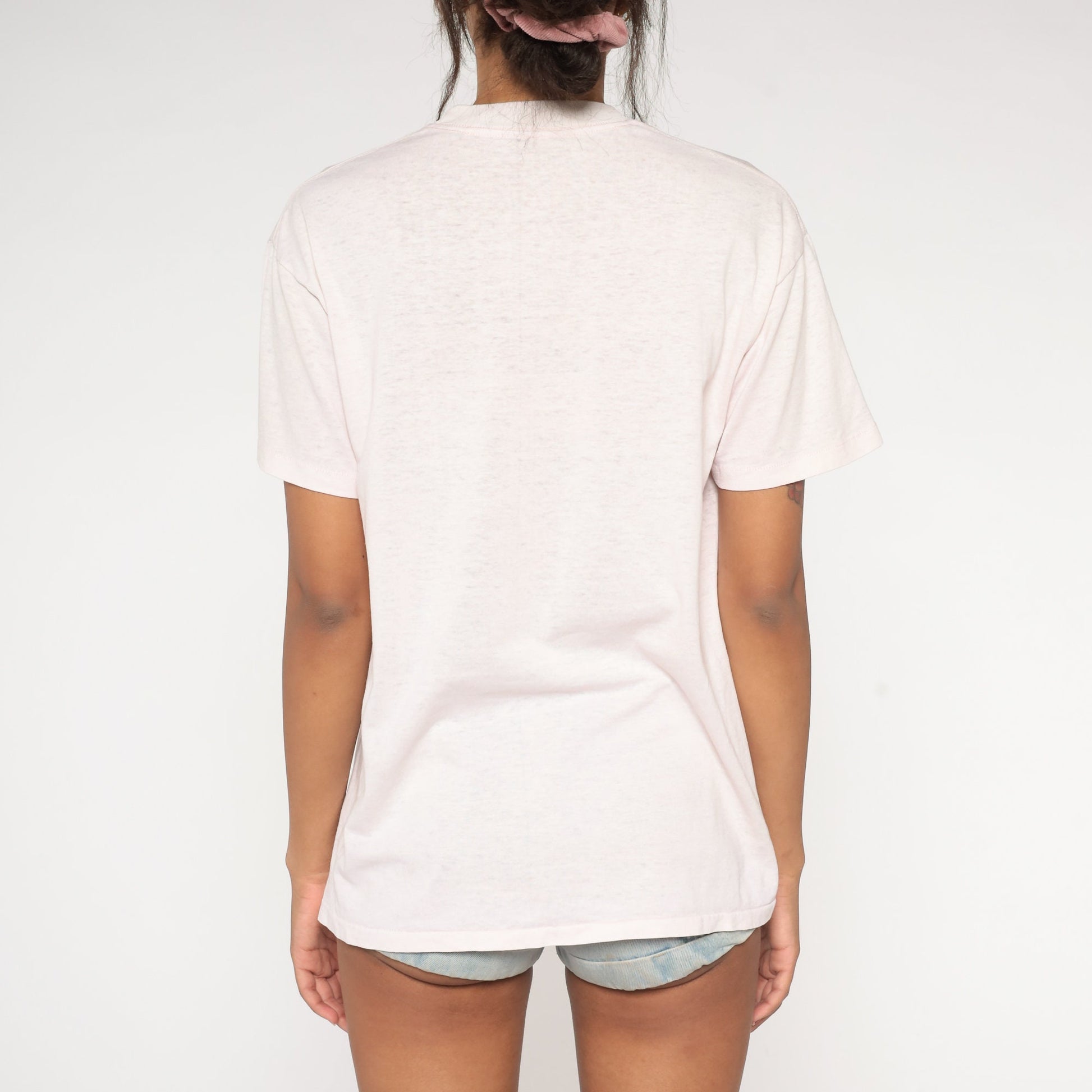 90s Grandma Graphic T-Shirt Pink Burnout Tee Medium