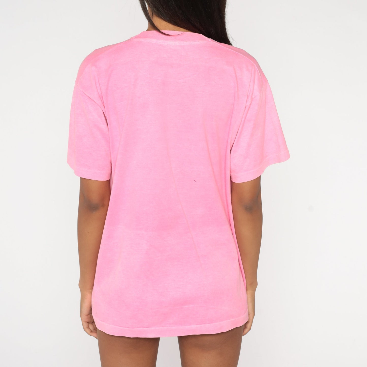 90s Screen Stars Violin Graphic T-Shirt Hot Pink Single Stitch Extra Large XL
