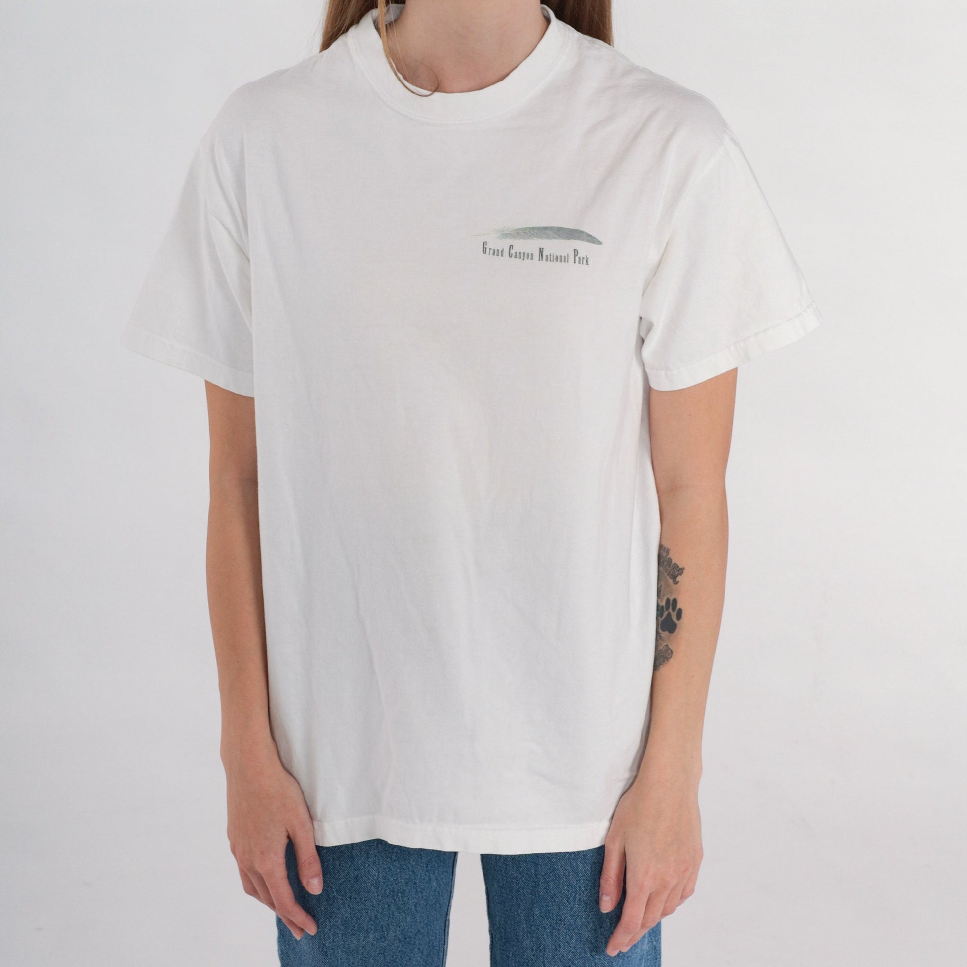 90s Grand Canyon National Park T-Shirt White Graphic Tee Medium M