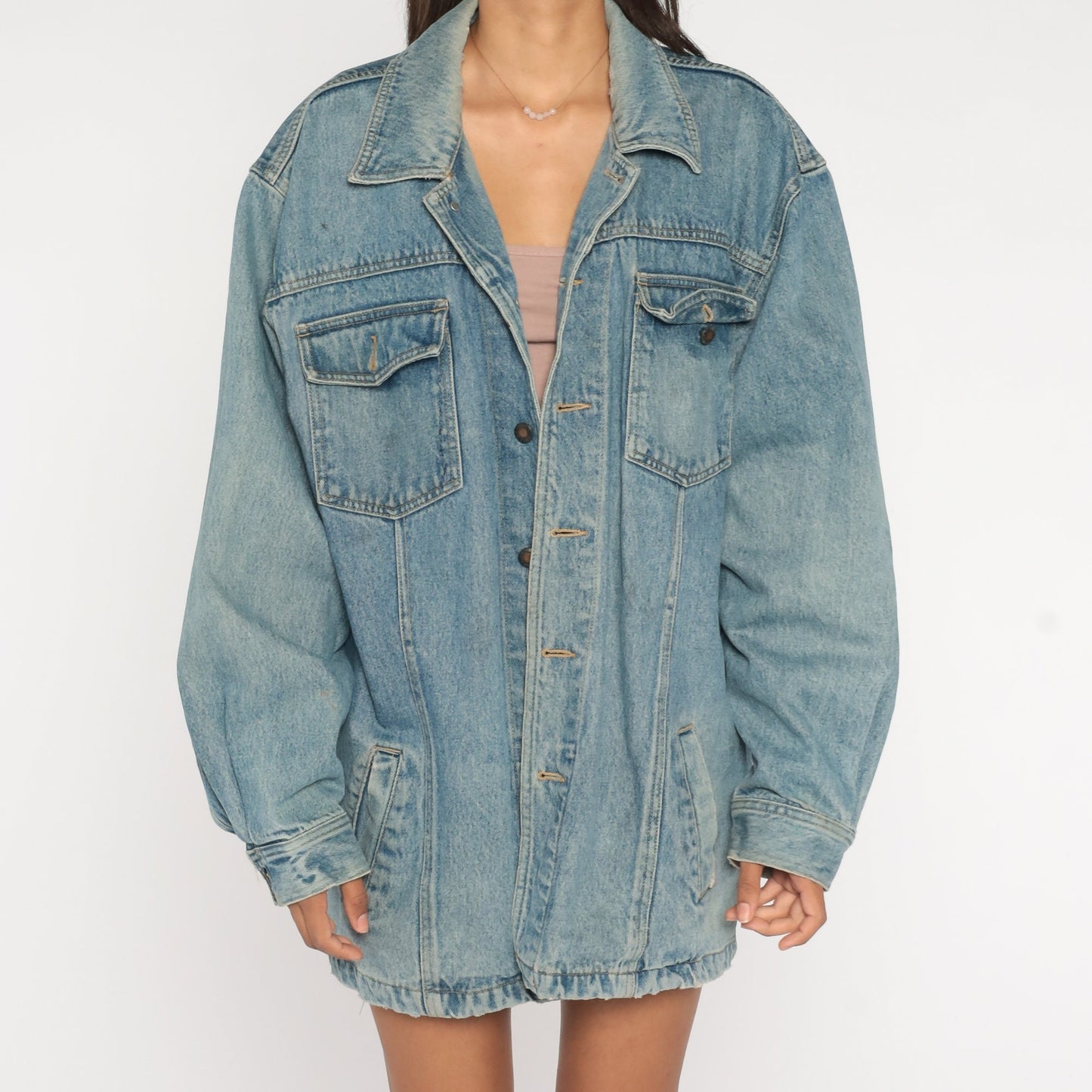 90s Bugle Boy Blue Denim Jacket Men's Extra Large XL