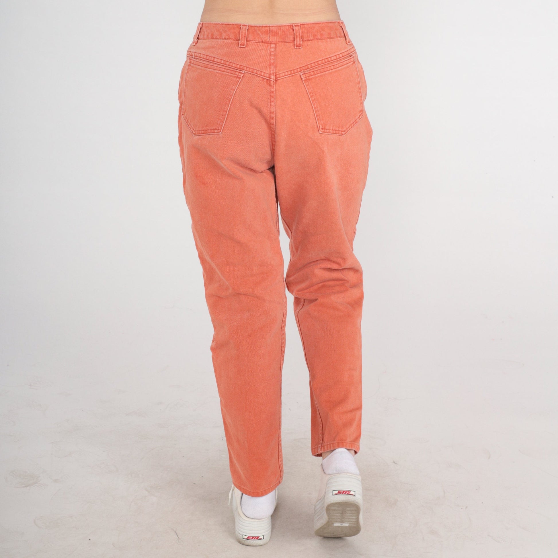 90s Ruff Hewn Orange Tapered High-Rise Jeans Medium 31
