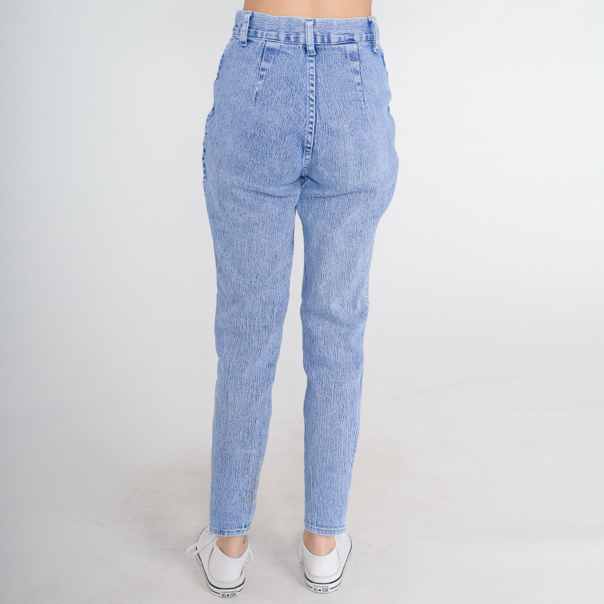 90s Acid Wash High Waist Skinny Jeans Denim Republic Blue Extra Small XS