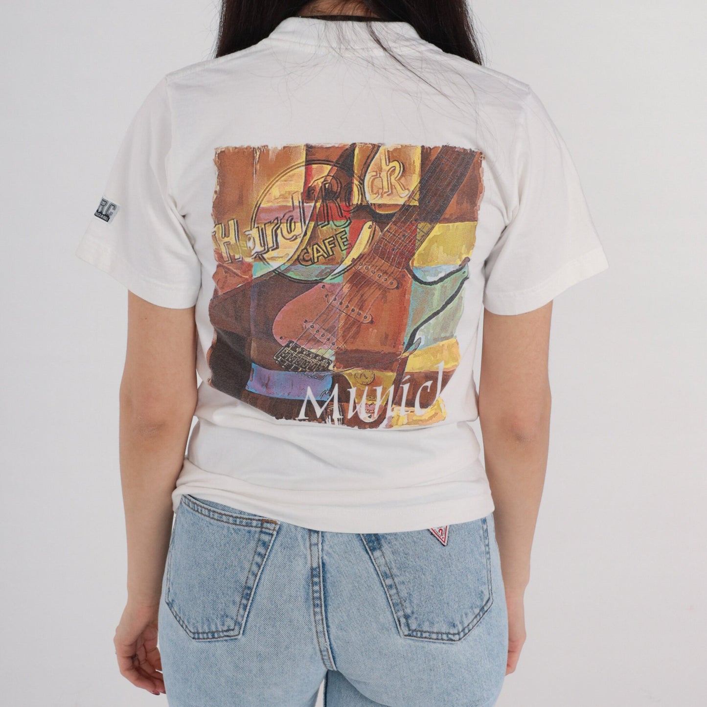 90s Hard Rock Cafe Munich Germany Graphic T-Shirt Cotton Single Stitch Extra Small