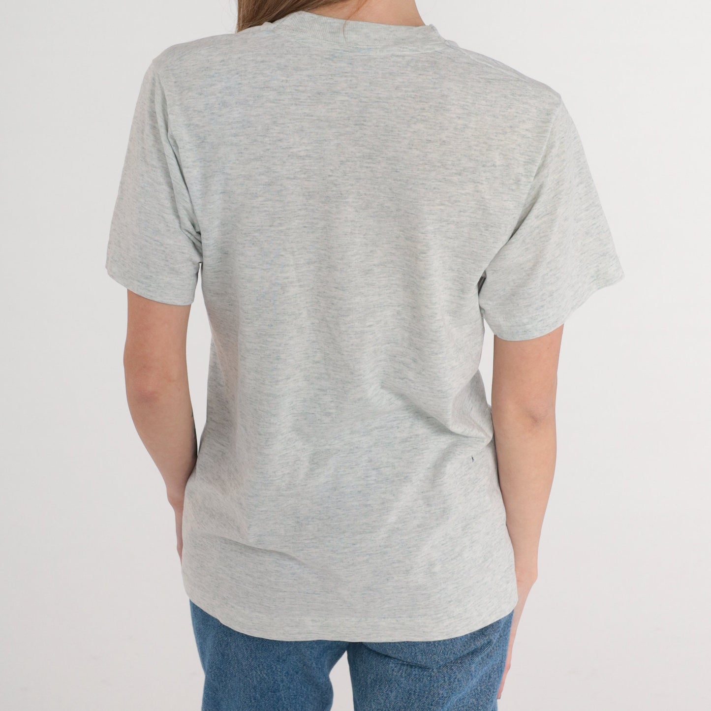 1993 Girl Scouts Moon on the Meadow Graphic Tee Grey Small