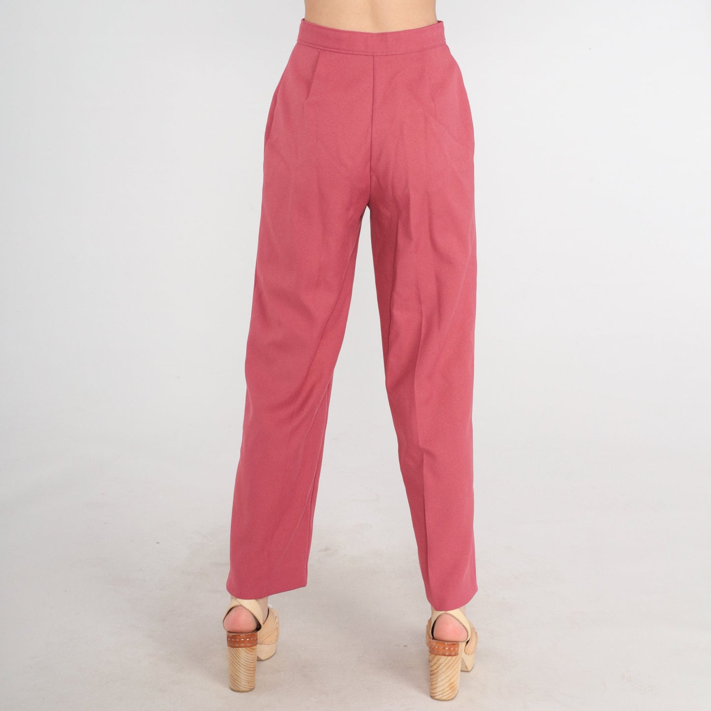 70s Levi's Bend Over High-Waist Tapered Trousers Pink Extra Small XS