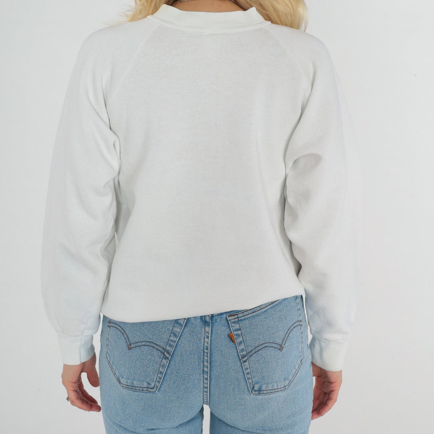 90s Naples Florida Boat Sweatshirt White Raglan Graphic Crewneck Medium Large