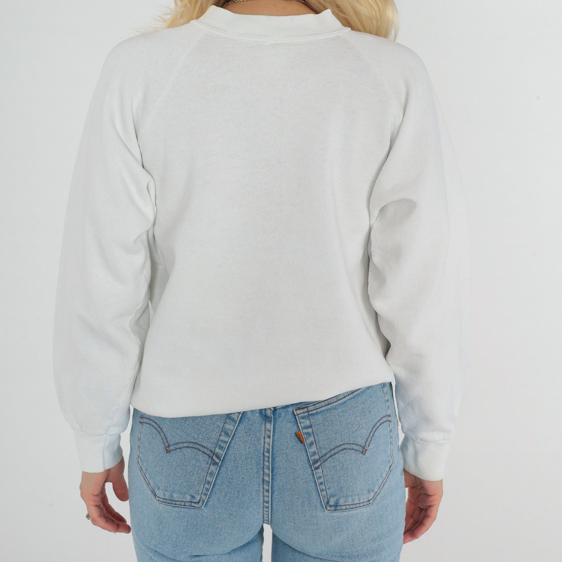 90s Naples Florida Boat Sweatshirt White Raglan Graphic Crewneck Medium Large