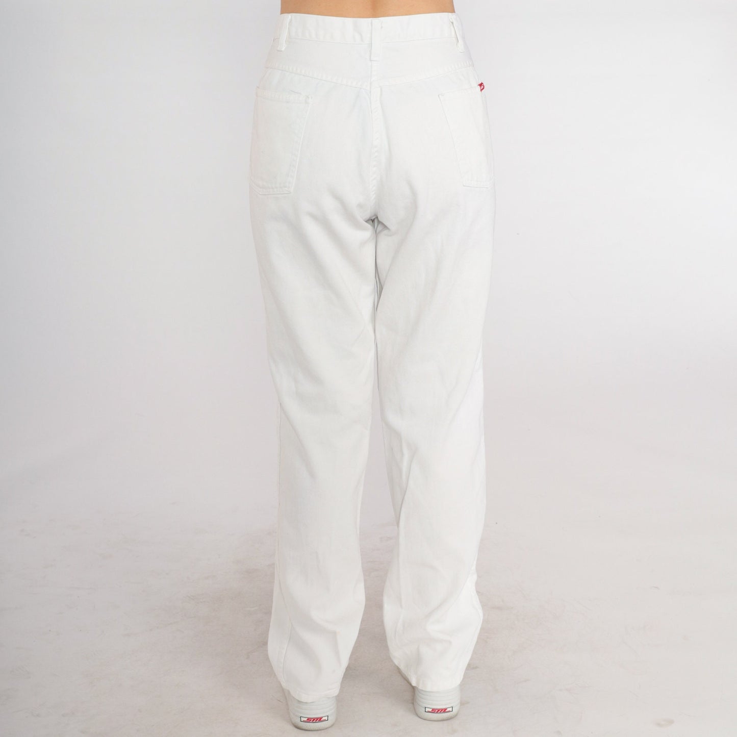 Dickies White Denim High Rise Straight Leg Jeans 00s Workwear Extra Large
