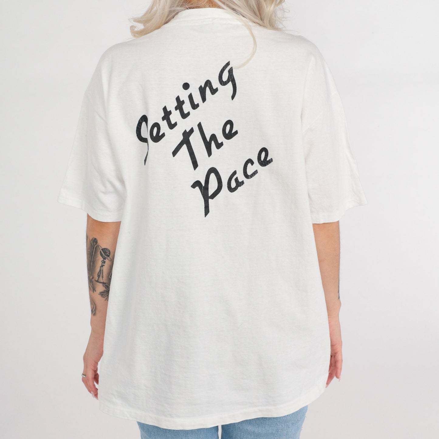 90s UCLA Hedrick Hall Graphic T-Shirt White Cotton Extra Large