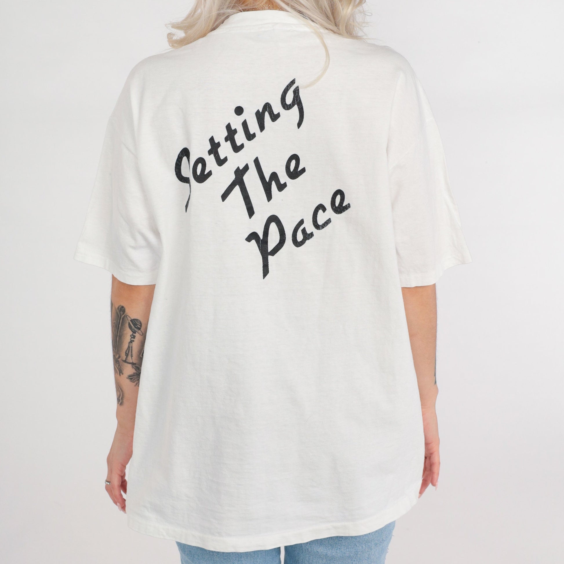 90s UCLA Hedrick Hall Graphic T-Shirt White Cotton Extra Large