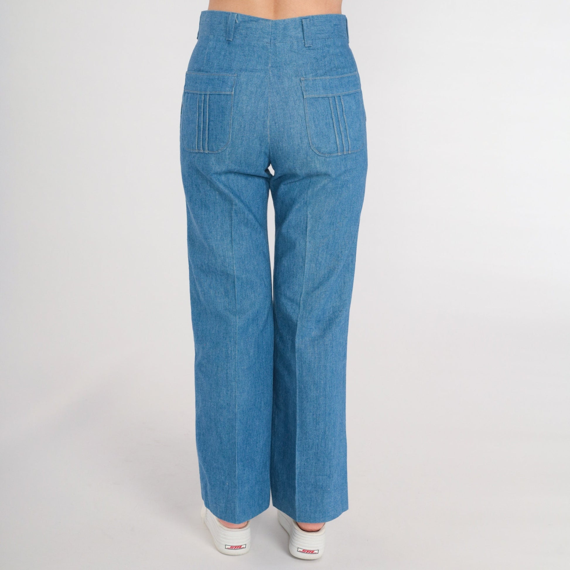 70s Haggar High Waist Straight Leg Jeans Blue Denim Small
