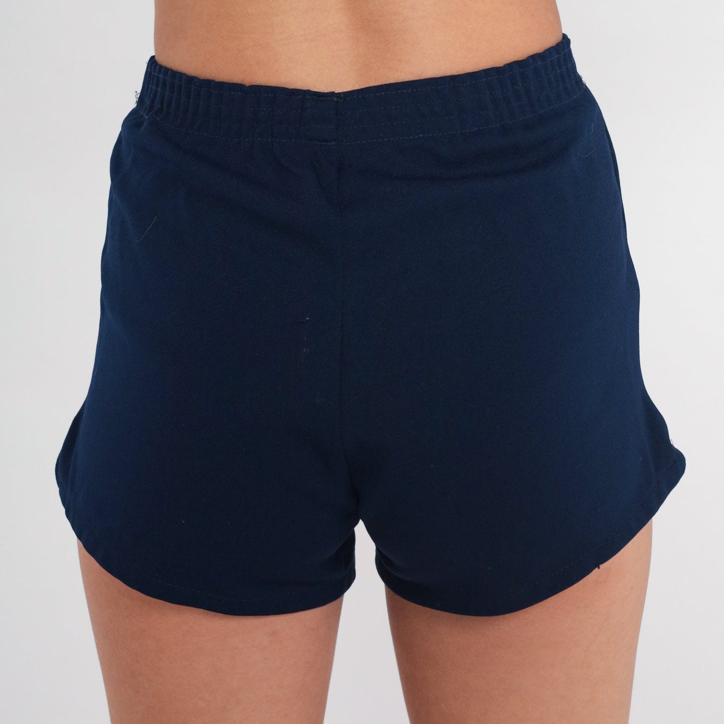 80s Utah State University Navy Jogging Shorts Extra Small XS
