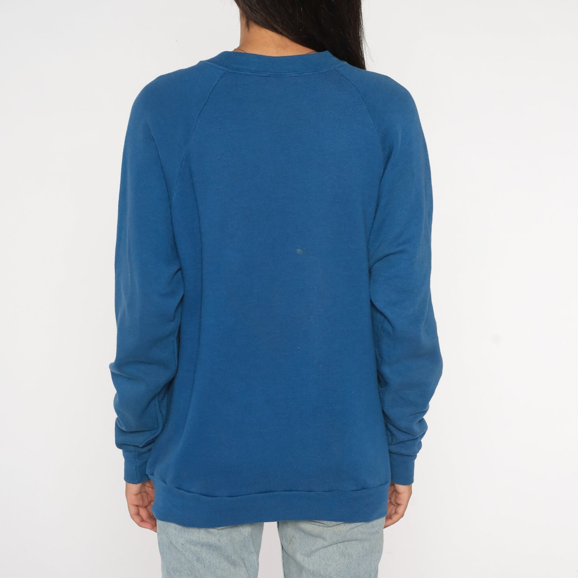 80s Northern Arizona University Mom Sweatshirt NAU Raglan Crewneck Large