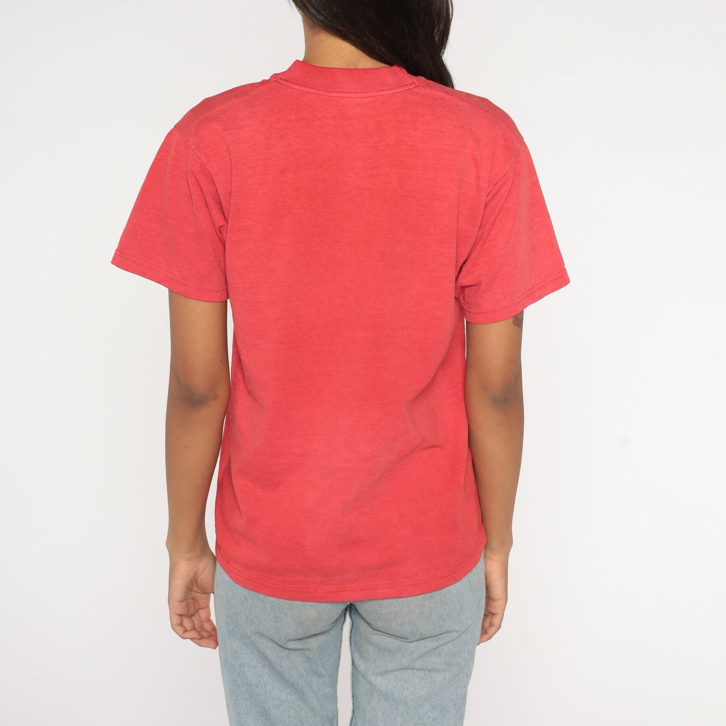 90s Jeri's Tavern Albuquerque Graphic T-Shirt Red Faded Small S