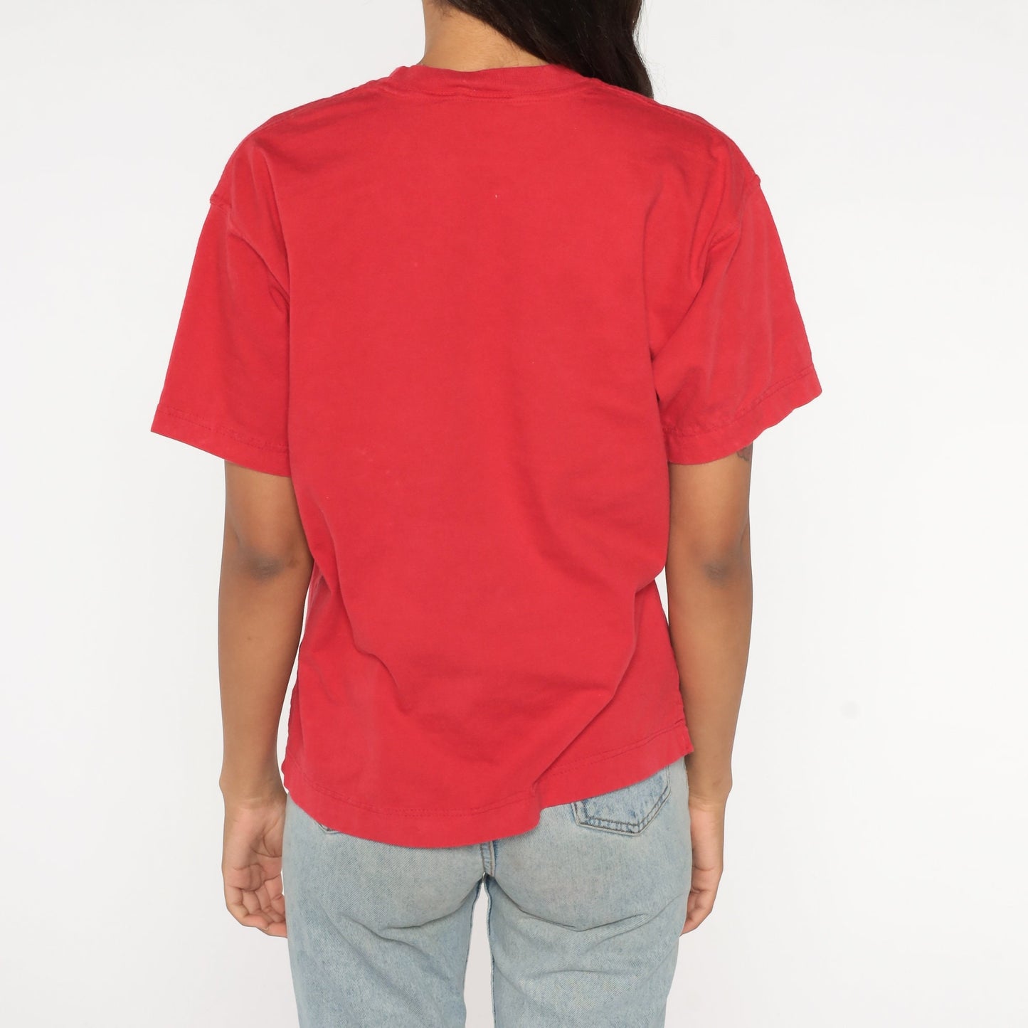90s Dockers Red T-Shirt Embroidered Anchor Logo Cotton Tee Large
