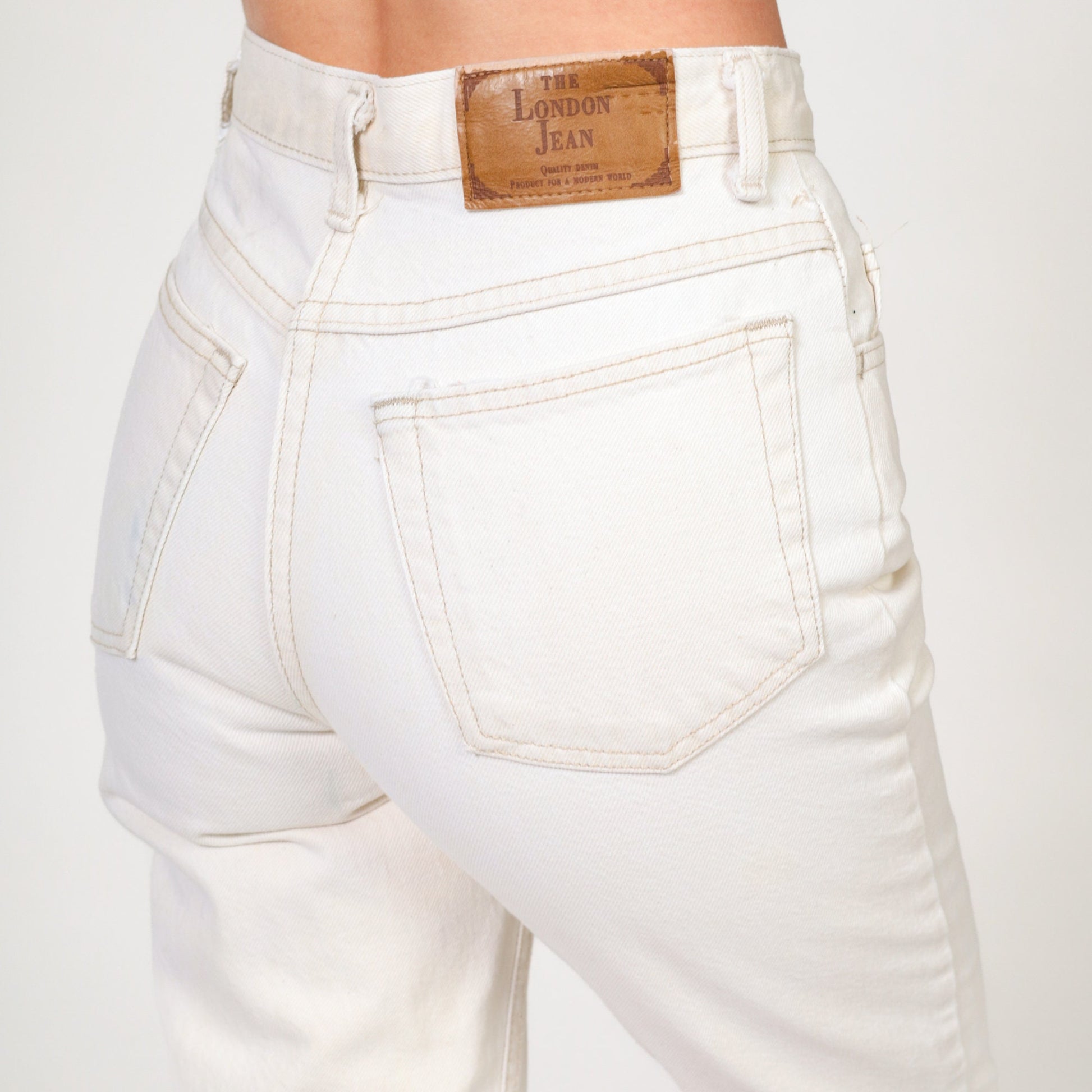 00s The London Jean White Skinny Jeans Mid Rise Cotton Extra Small