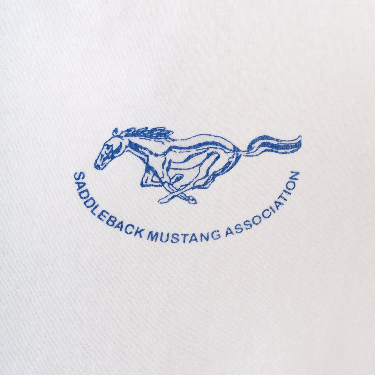 90s Saddleback Mustang Association Graphic Tank Top White Extra Large