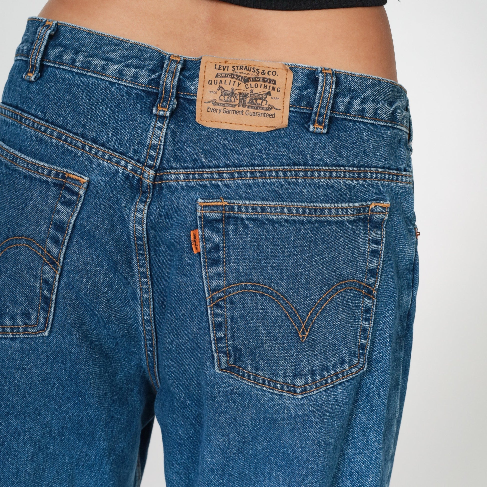 Levi's Y2K High-Waist Straight Leg Jeans Blue Denim 36x30