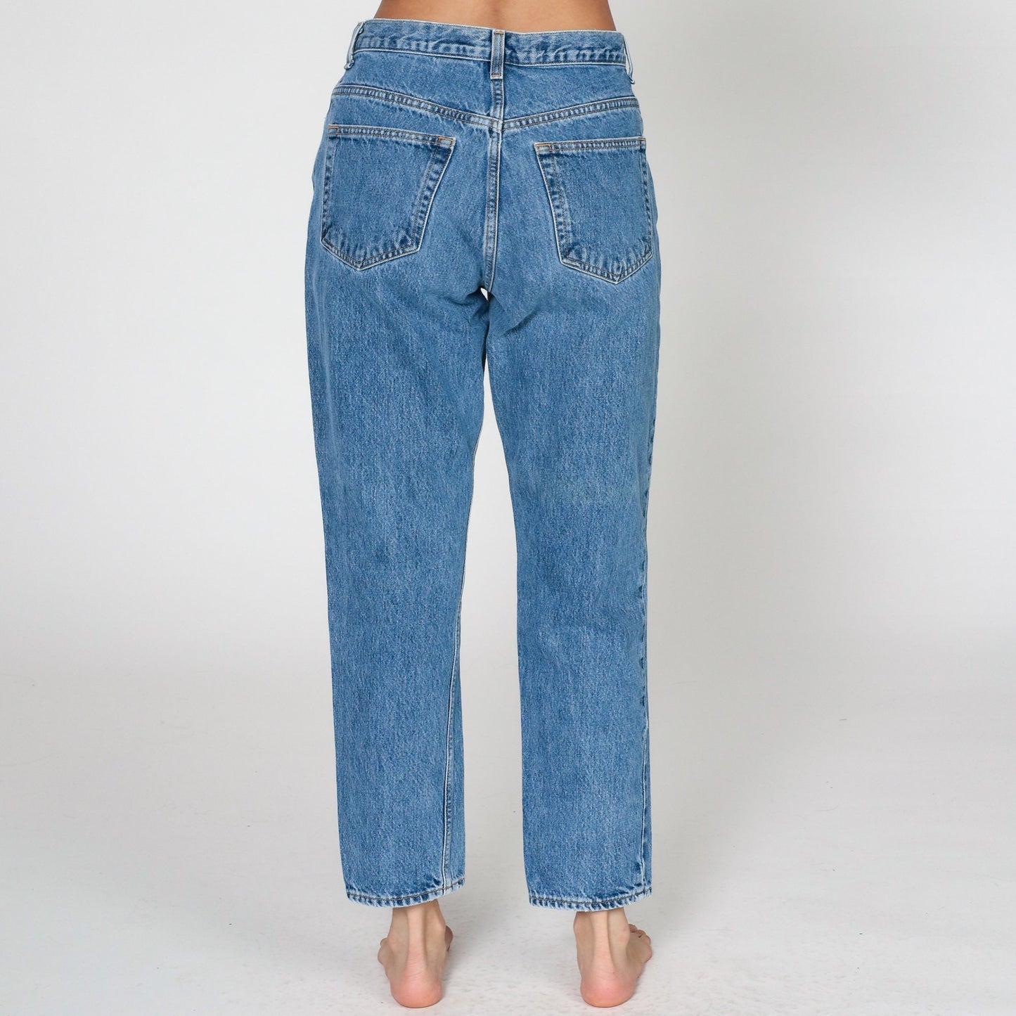 00s Gap High Waisted Mom Jeans Blue Denim Straight Leg Medium M