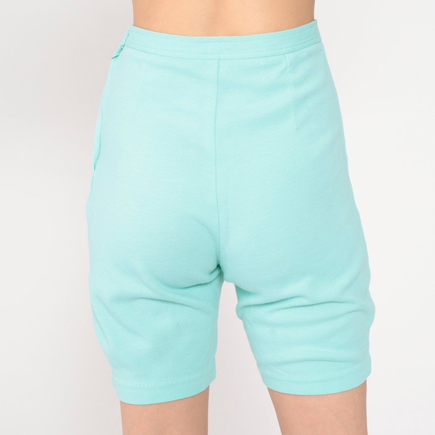 80s Bugle Boy Mint Green High-Rise Shorts Extra Small XS