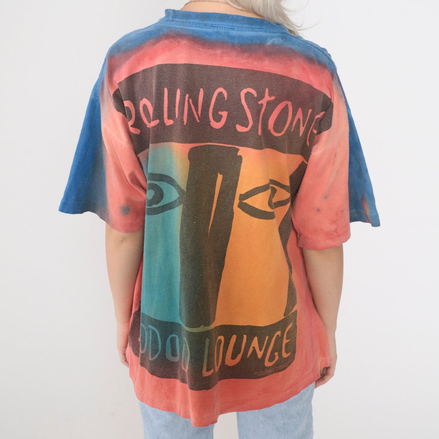 1994 Rolling Stones Voodoo Lounge Tour Tie Dye Band Tee Extra Large XL